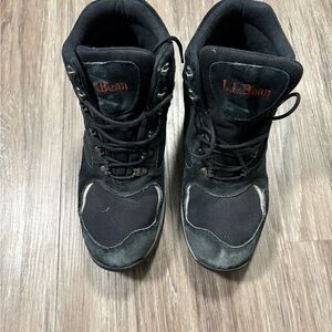 L.L. Bean Men's Black Hiking Boots (Size: 10 1/2